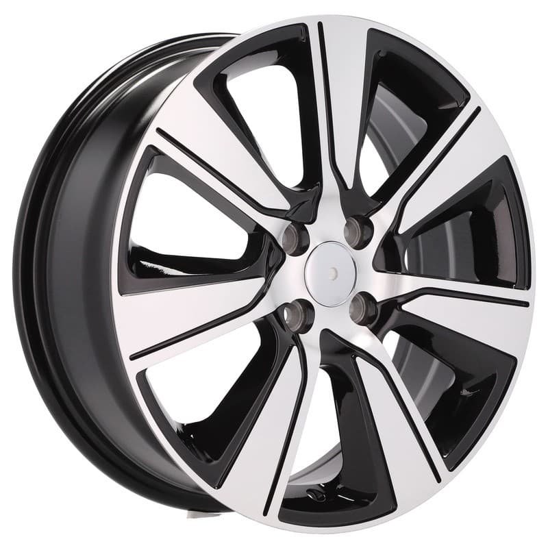 4 jantes 6.5 17 4x100 noir brillant