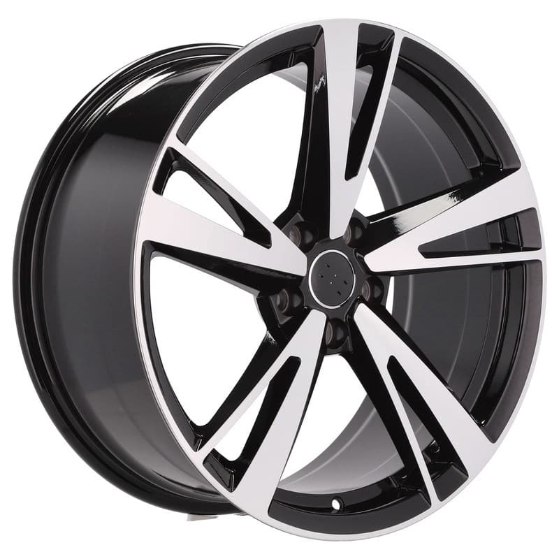 4 jantes 8.0 18 5x112 design audi noir brillant