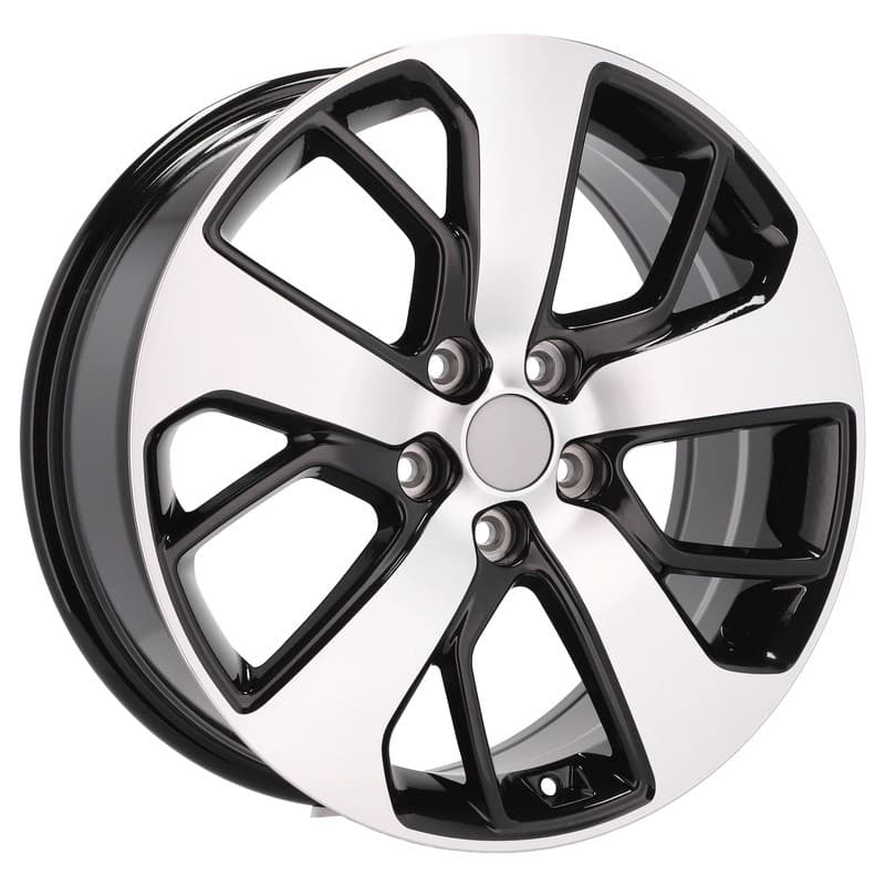 4 jantes 7.5 18 5x114.3 design kia noir brillant