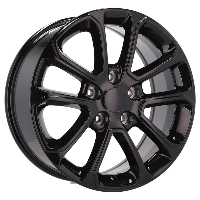 4 jantes 8.0 18 5x127 design jeep noir brillant