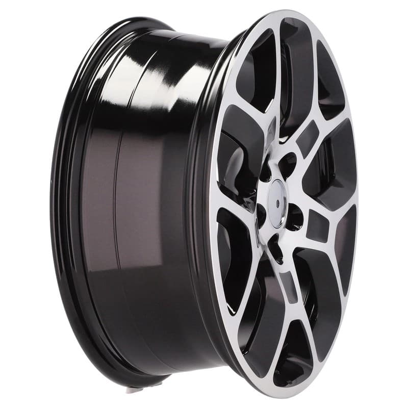 4 jantes 7.0 17 5x110 design jeep noir brillant