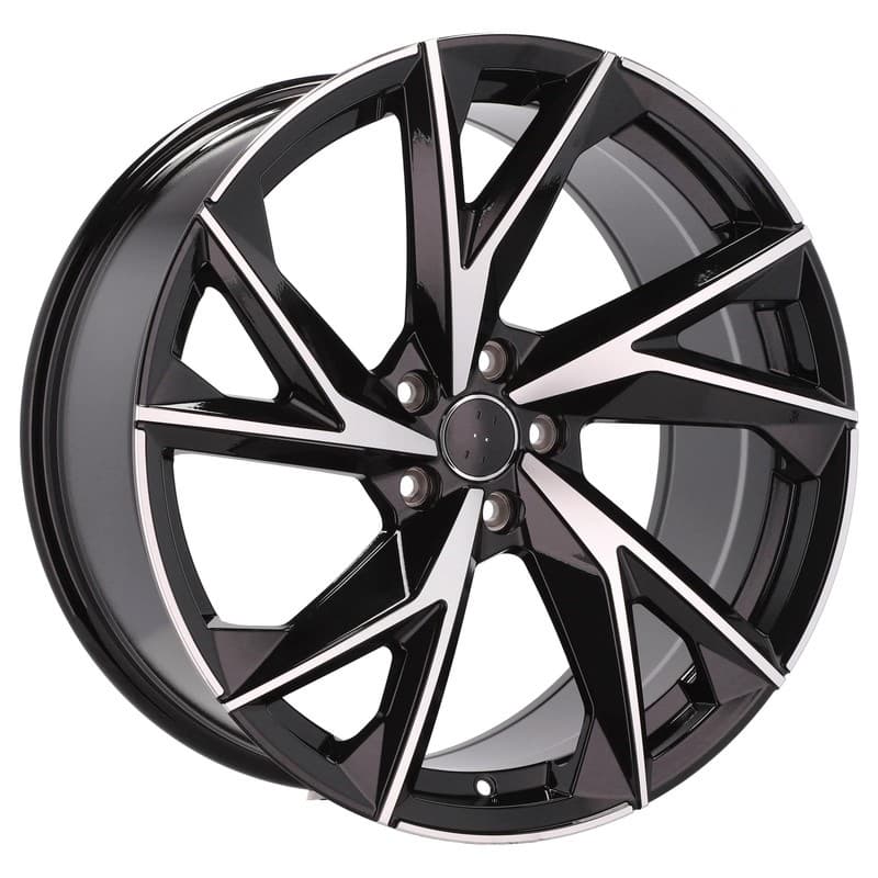 4 jantes 8.0 18 5x112 design audi noir brillant