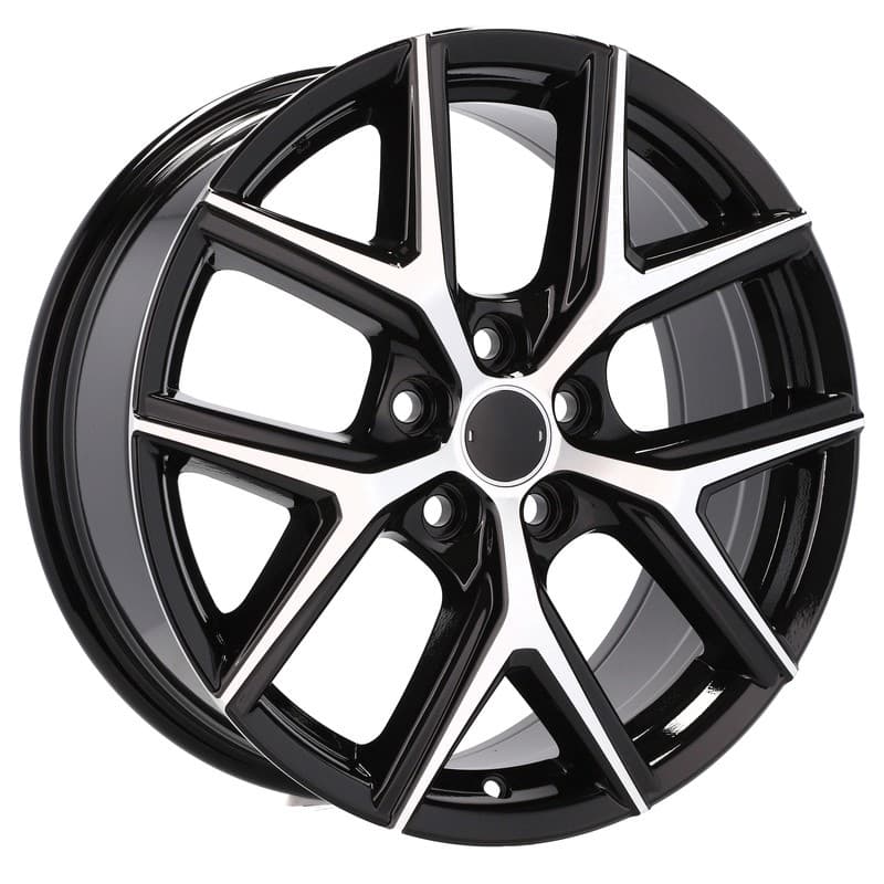 4 jantes 7.5 18 5x114.3 noir brillant