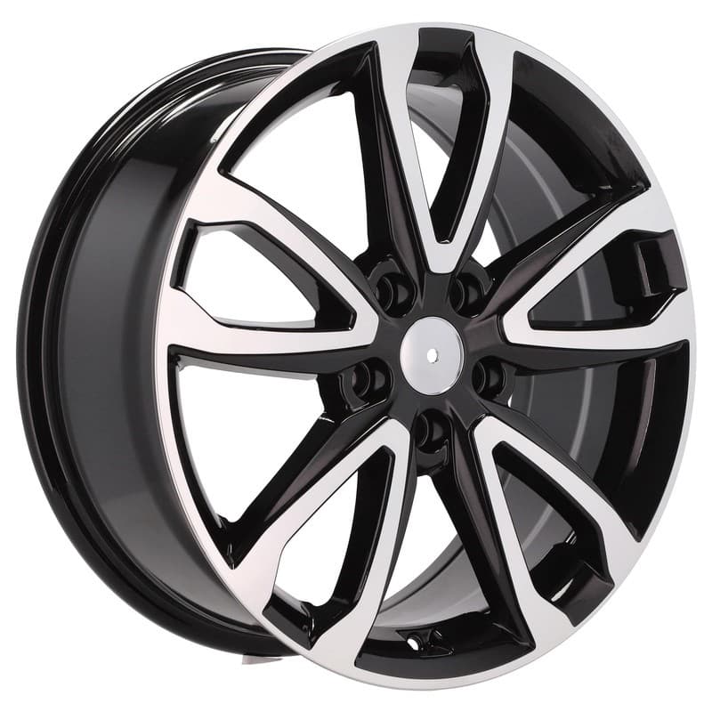 4 jantes 7.5 18 5x114.3 noir brillant