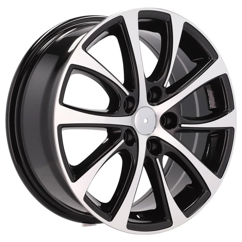 4 jantes 7.0 17 5x114.3 noir brillant