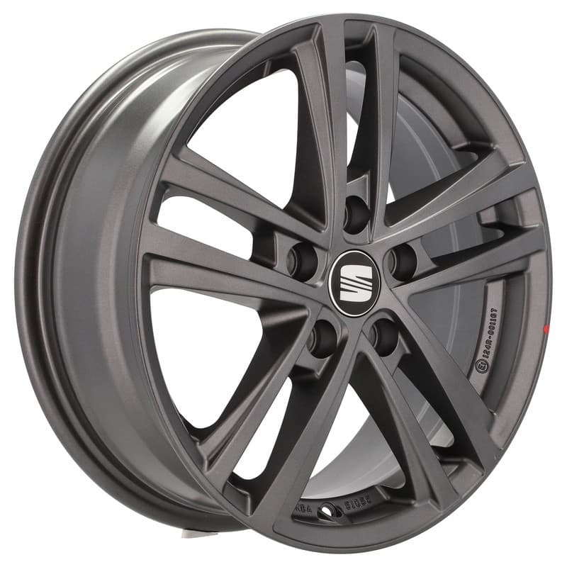 4 jantes 6.0 16 5x112 gris mat