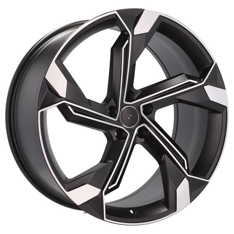 4 jantes 10.0 22 5x112 design audi noir mat
