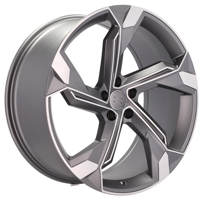4 jantes 9.5 21 5x112 design audi gris mat