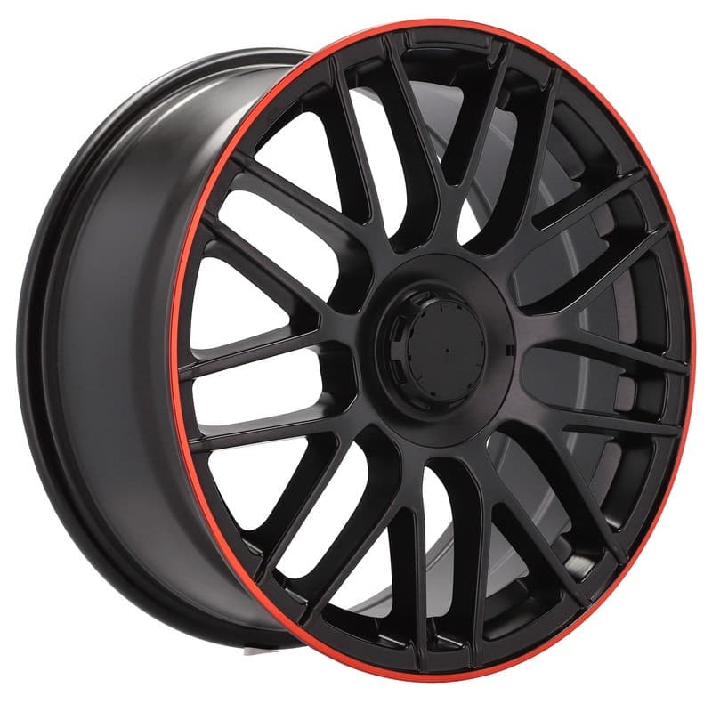 4 jantes 8.0 18 5x112 design mercedes noir mat