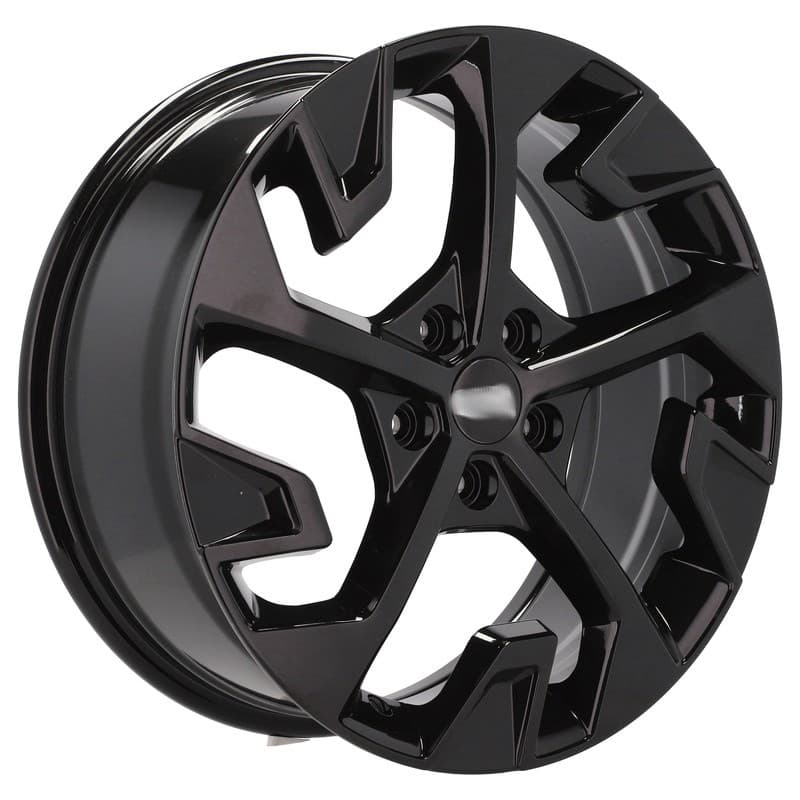 4 jantes 7.5 18 5x114.3 design kia noir brillant
