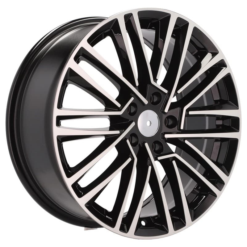 4 jantes 7.5 18 5x112 design skoda noir brillant