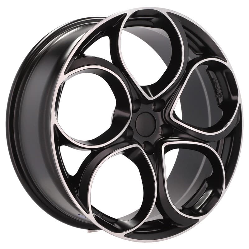 4 jantes 8.0 20 5x110 design alfa romeo noir mat