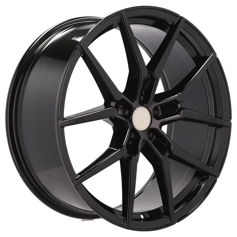 4 jantes 9.0 21 5x108 design volvo noir brillant