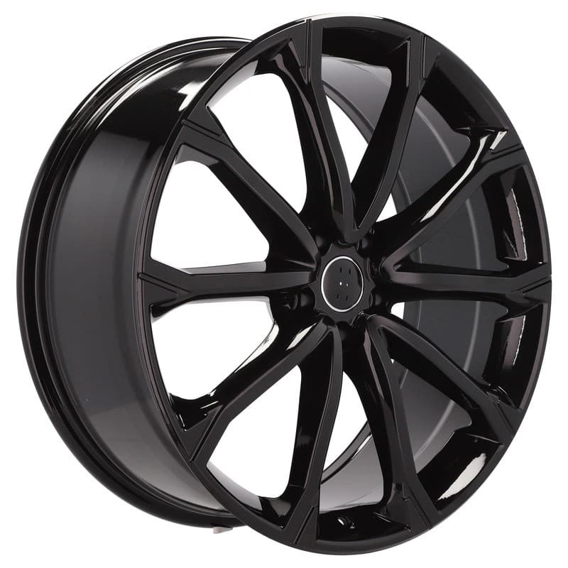 4 jantes 8.5 21 5x112 design audi noir brillant