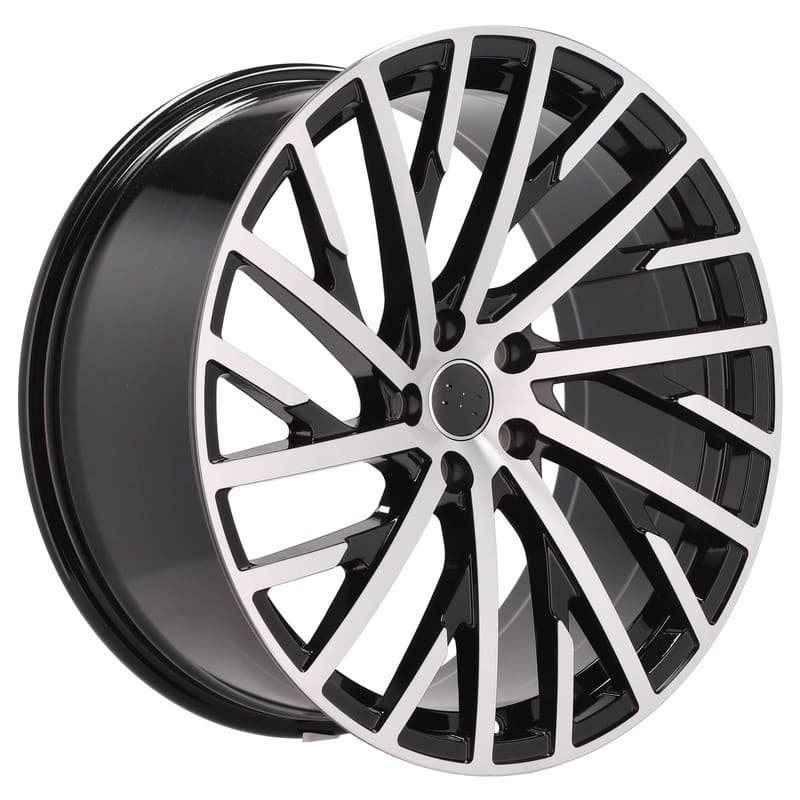 4 jantes 9.0 20 5x112 design audi noir brillant