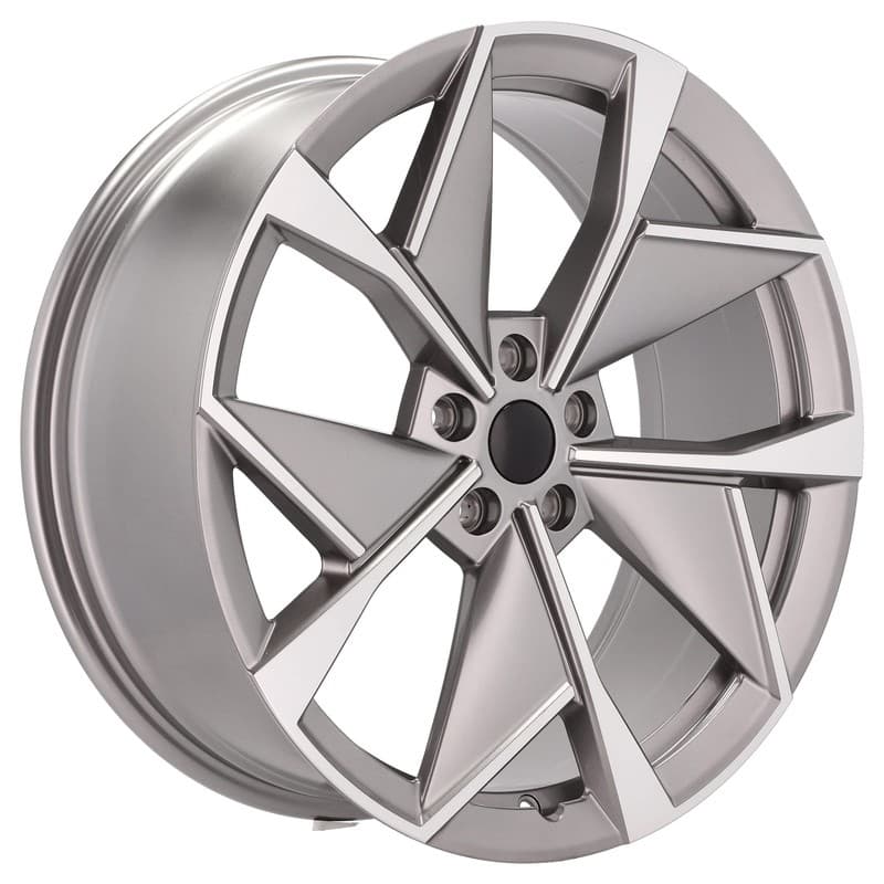 4 jantes 8.0 20 5x112 design skoda gris brillant