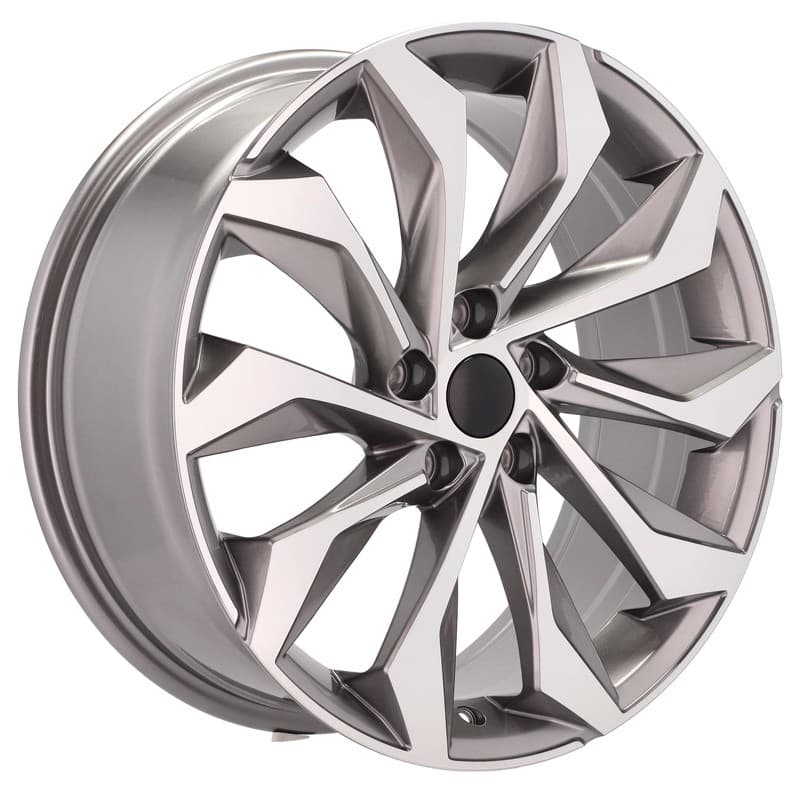 4 jantes 8.0 19 5x112 design skoda gris brillant
