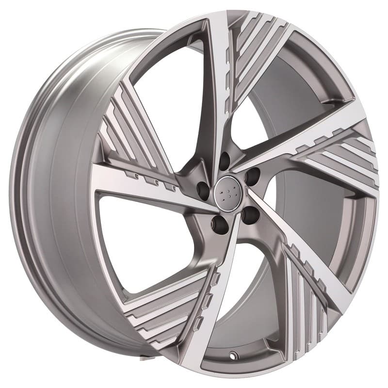 4 jantes 8.0 19 5x112 design audi gris mat