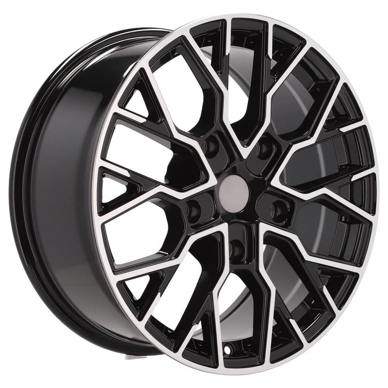 4 jantes 8.0 18 5x160 design ford noir brillant