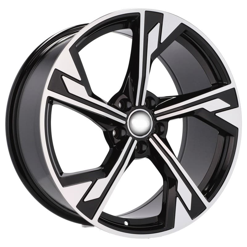 4 jantes 7.5 17 5x112 design audi noir brillant