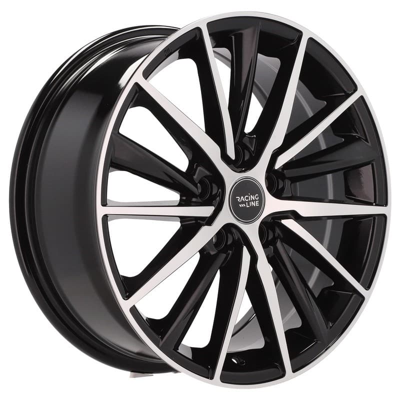 4 jantes 7.0 17 5x114.3 noir brillant