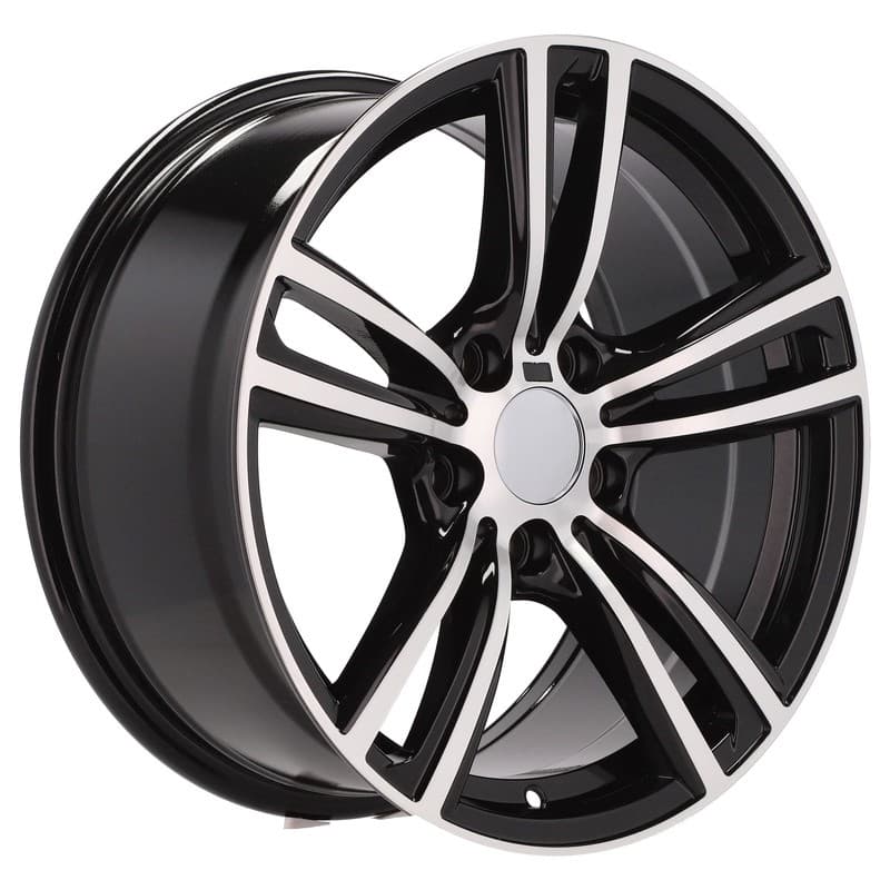 4 jantes 8.0 17 5x120 design bmw noir brillant
