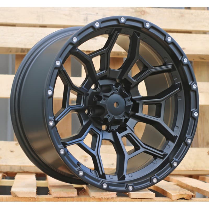 4 jantes 9.0 17 5x127 noir mat