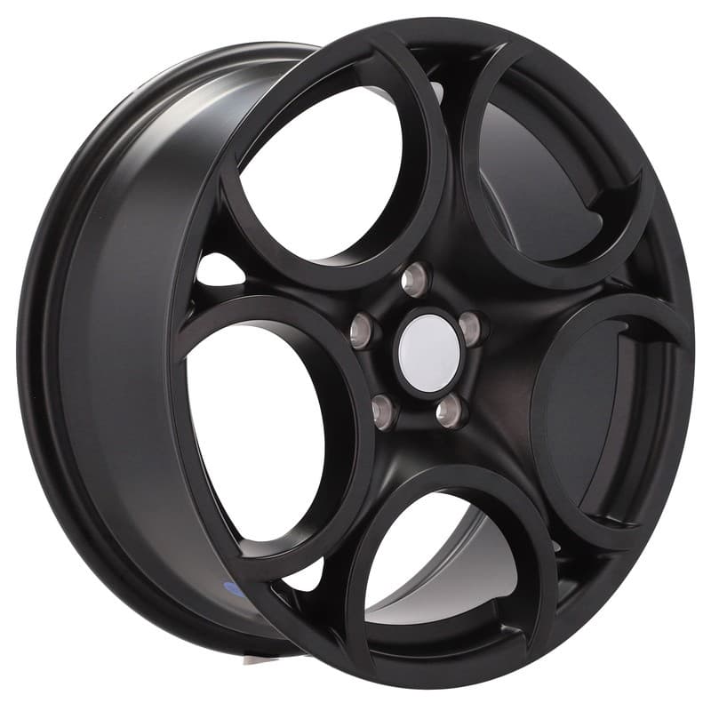 4 jantes 7.5 17 5x110 design alfa romeo noir mat