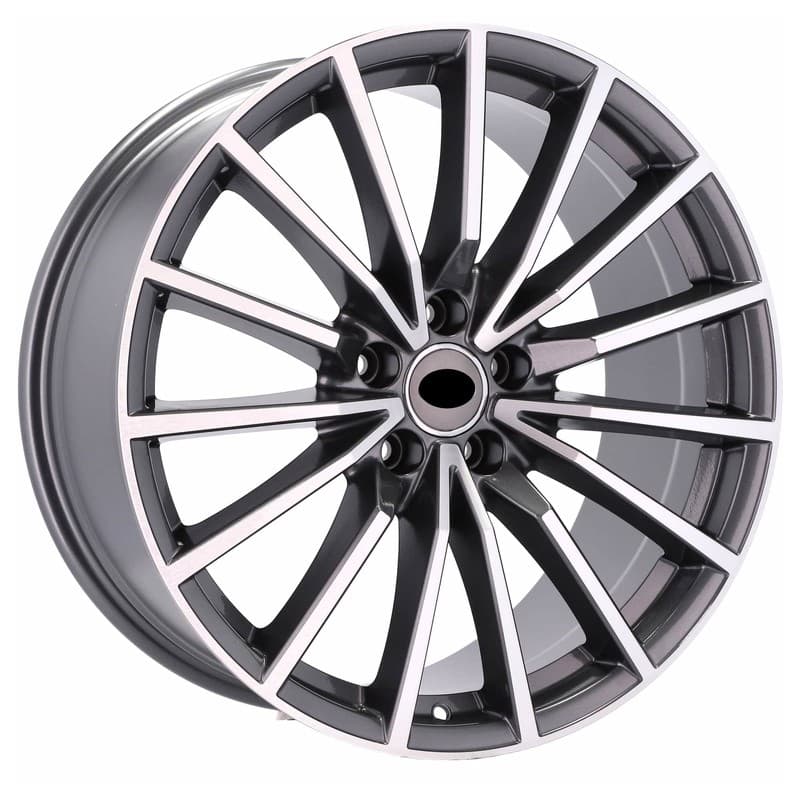 4 jantes 7.5 17 5x112 design audi gris brillant