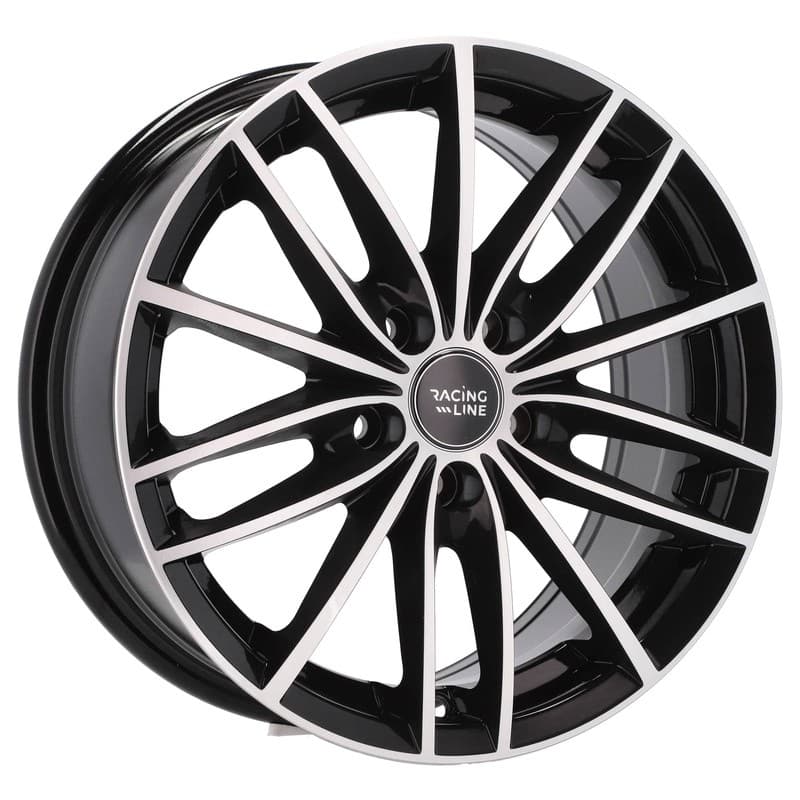 4 jantes 6.5 15 5x100 noir brillant
