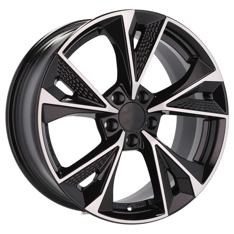 4 jantes 8.0 18 5x112 noir brillant
