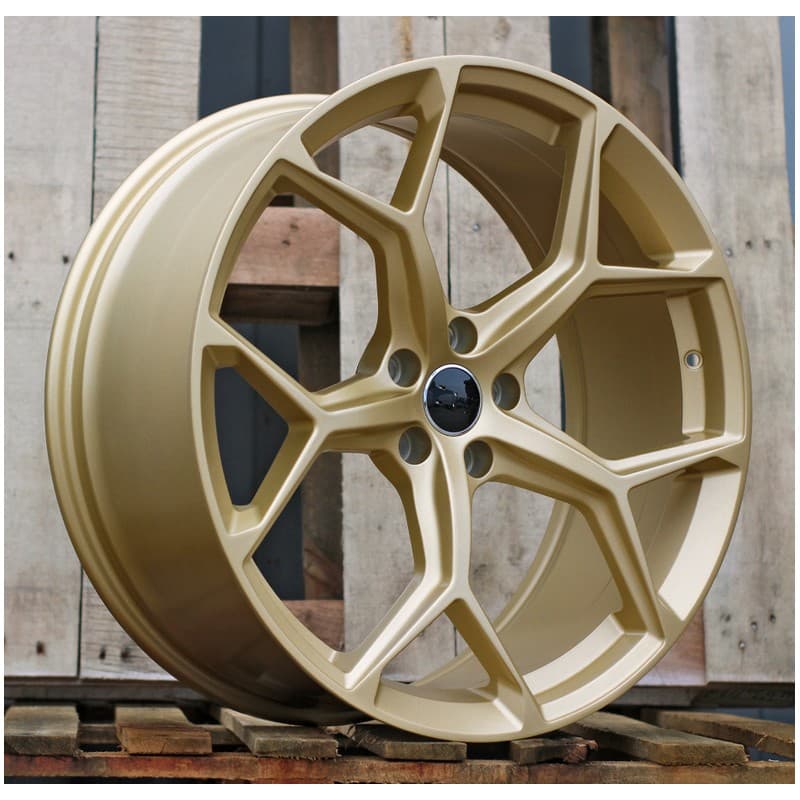 4 jantes 9.0 21 5x112 design audi or brillant
