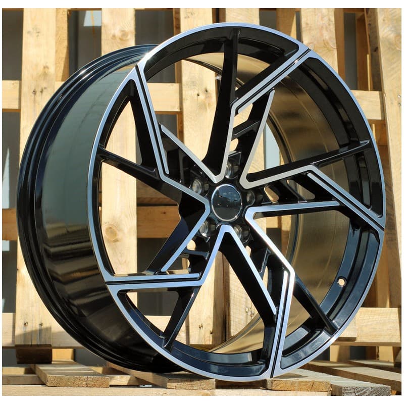 4 jantes 9.0 20 5x112 design audi noir brillant