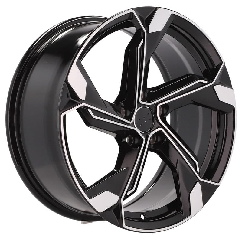 4 jantes 8.5 19 5x112 design audi noir brillant