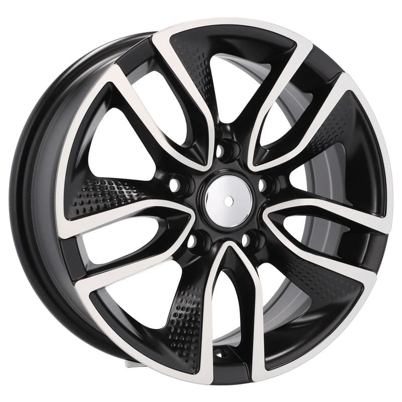 4 jantes 6.5 16 5x108 noir mat
