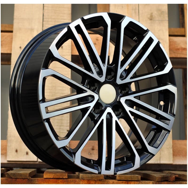4 jantes 7.0 17 5x114.3 design kia noir brillant