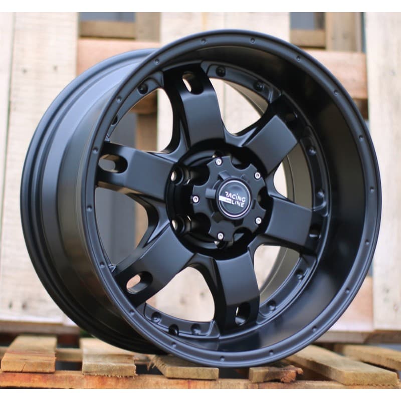 4 jantes 8.0 16 5x114.3 noir mat