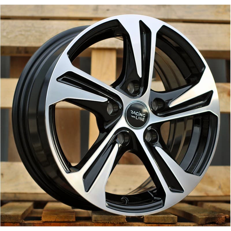4 jantes 6.5 16 5x112 noir brillant
