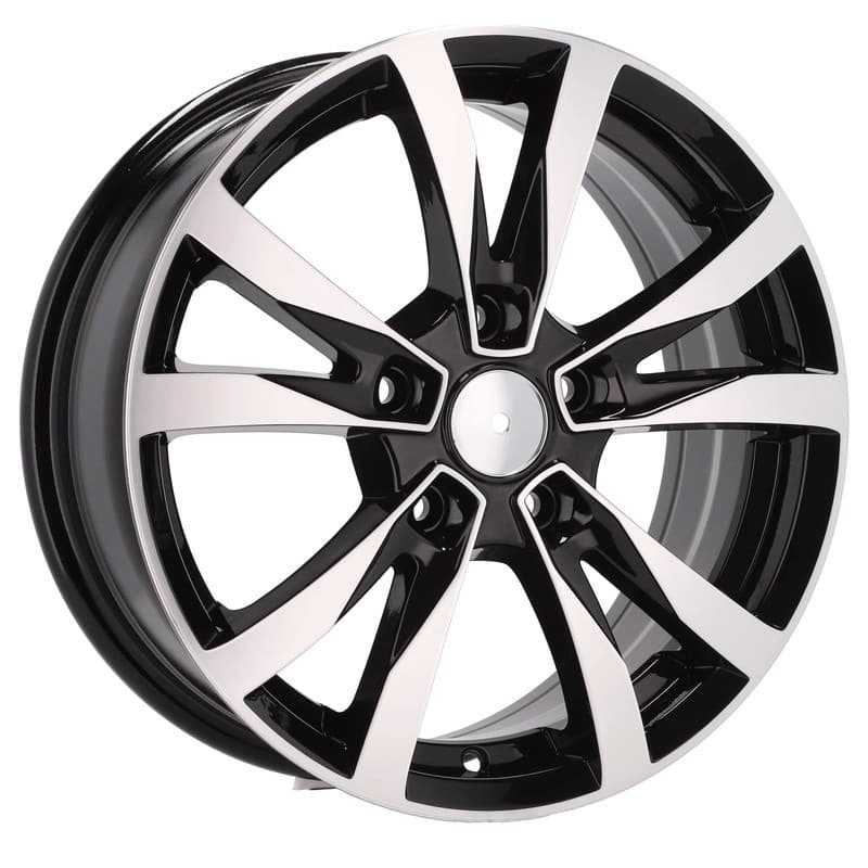 4 jantes 6.5 16 5x112 noir brillant