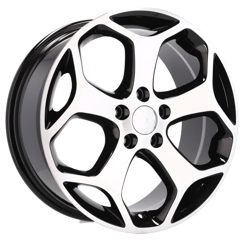 4 jantes 6.5 16 5x108 design ford noir brillant