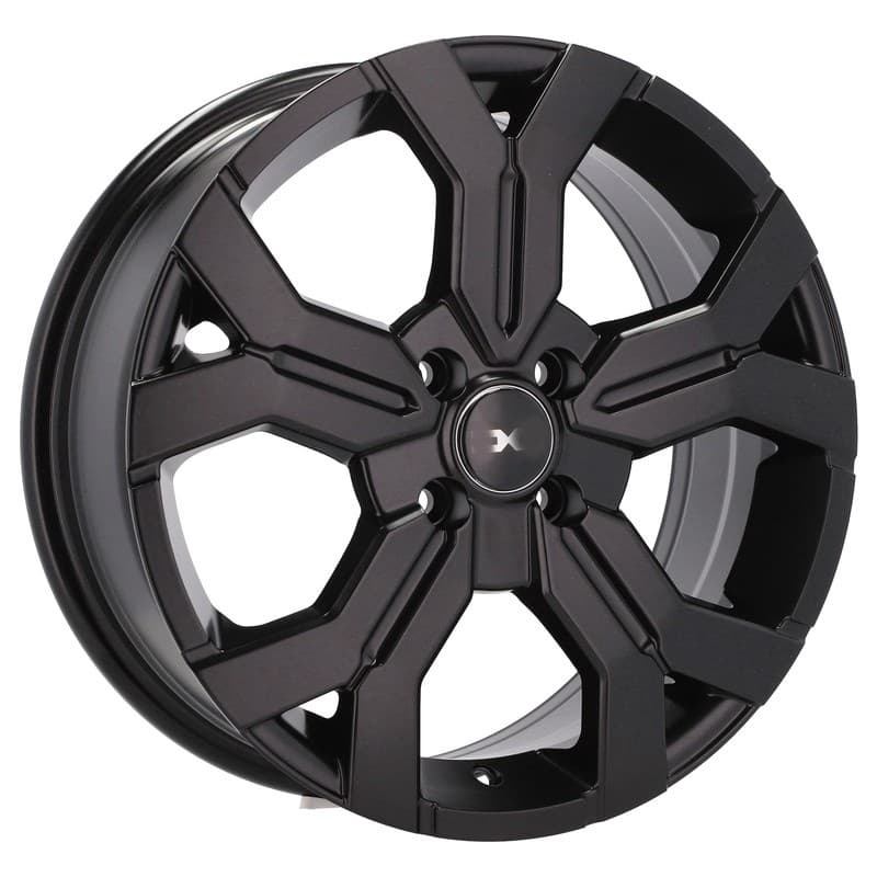 4 jantes 6.5 16 4x100 design dacia noir mat