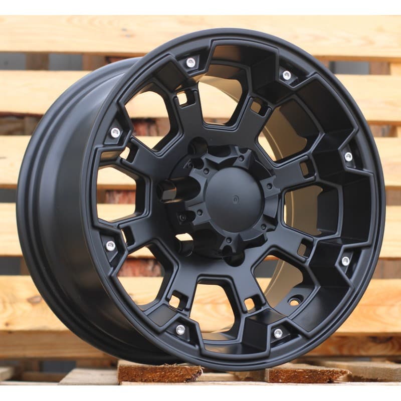 4 jantes 8.0 15 6x139.7 noir mat