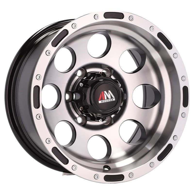 4 jantes 10.0 15 6x139.7 noir brillant