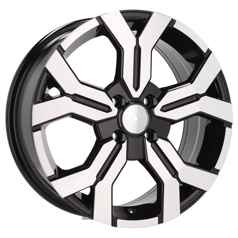 4 jantes 6.5 15 4x100 design dacia noir brillant