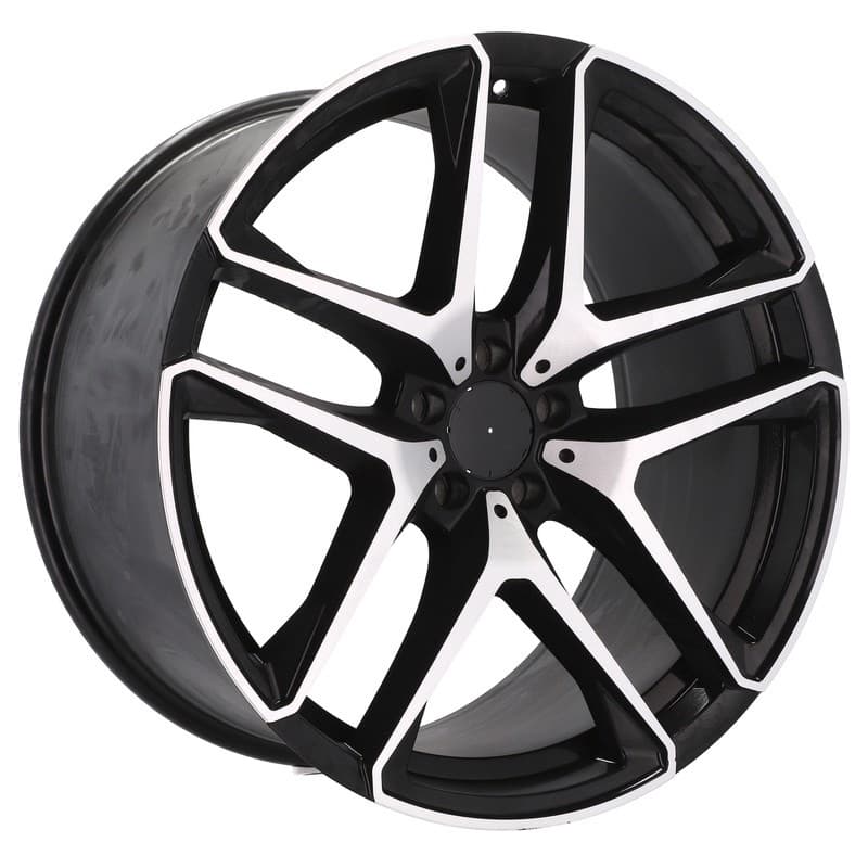 4 jantes 10.0 21 5x112 noir brillant