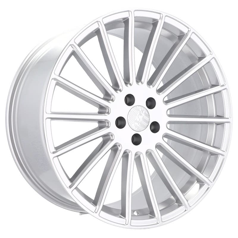 4 jantes 8.5 19 5x112 argent brillant