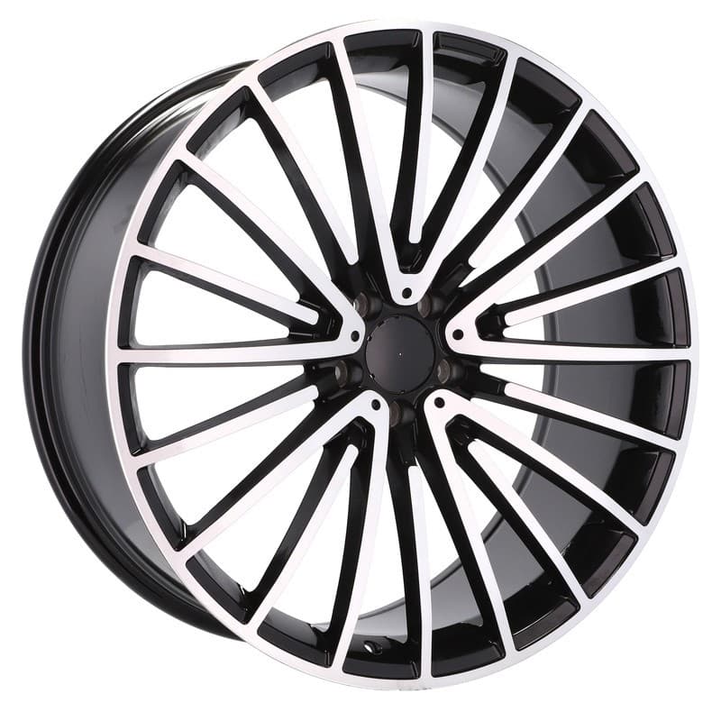 4 jantes 9.0 21 5x112 noir brillant