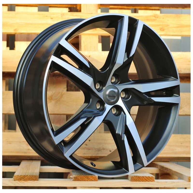 4 jantes 7.5 19 5x108 design volvo noir mat