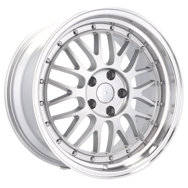 4 jantes 8.0 18 5x112 argent brillant