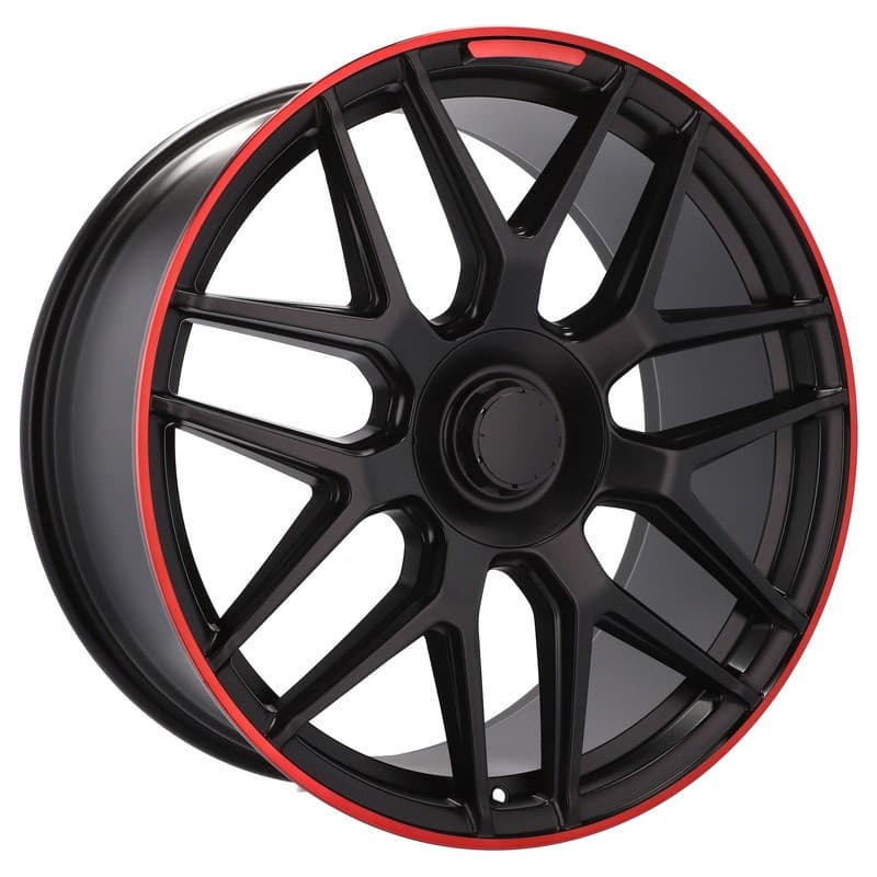 4 jantes 10.0 22 5x130 design mercedes noir mat